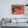 Trademark Fine Art Thophile-Alexandre Steinlen 'Cat on a Cushion' Canvas Art, 14x19 IC02064-C1419GG